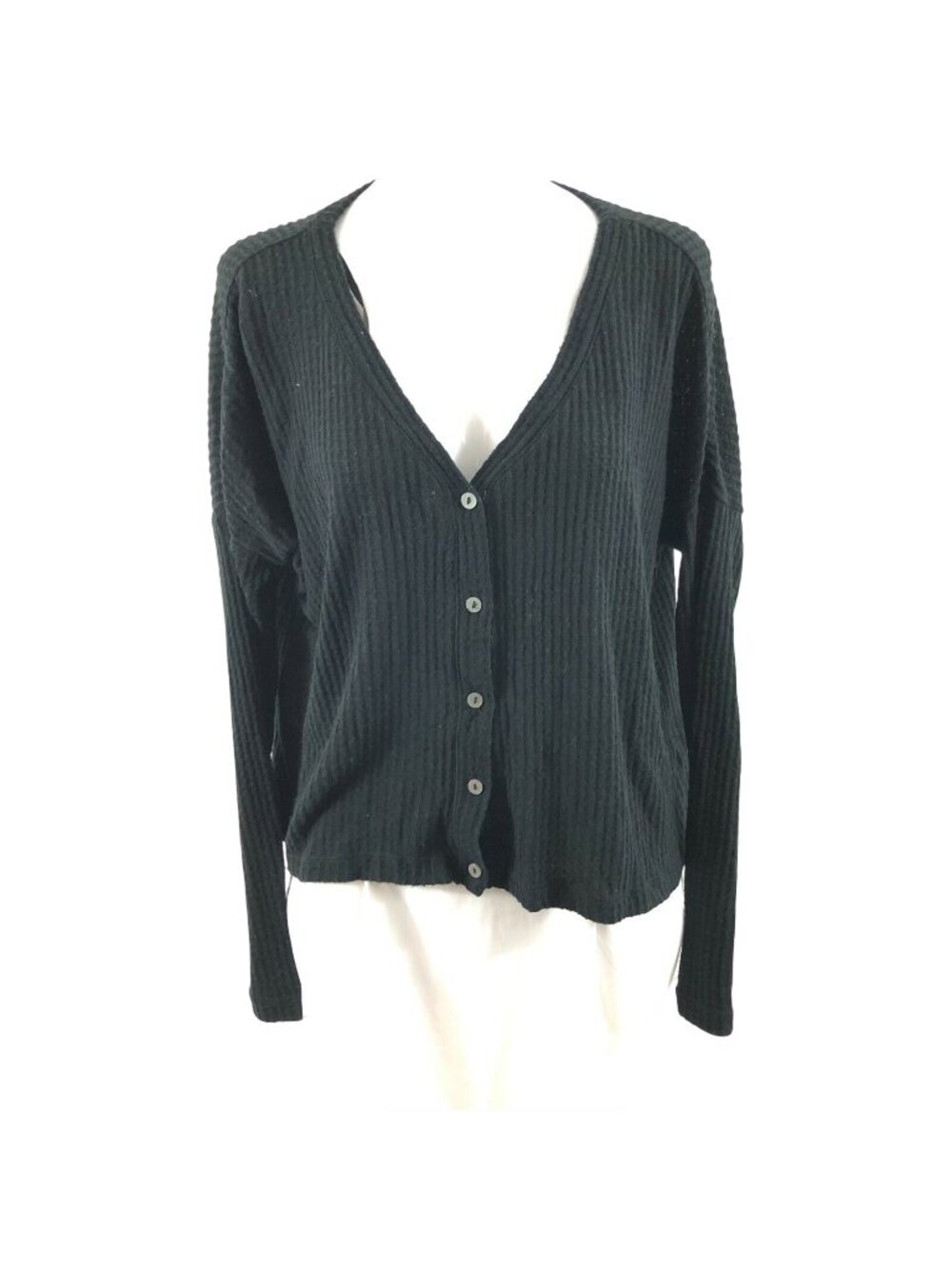 Wild Fable Womens Sweater Cardigan Button Down Oversized Lightweight Black XS